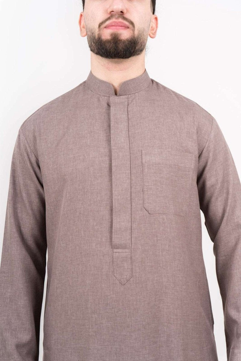 Mens Light Mocha Semiramis Abadi Thobe