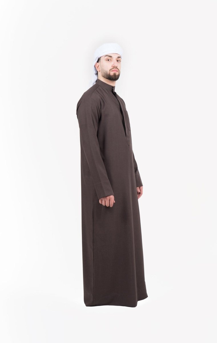 Mens Walnut Semiramis Kuwaiti Thobe