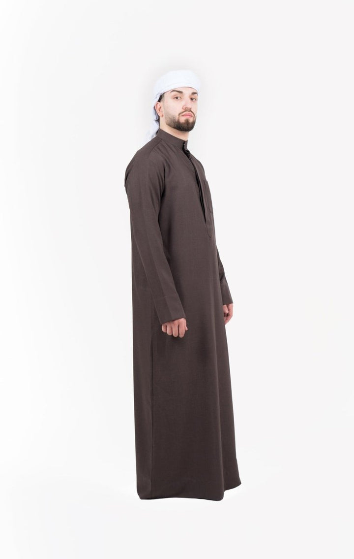 Mens Walnut Semiramis Kuwaiti Thobe