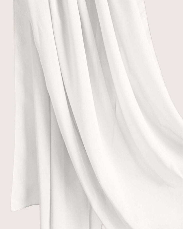Premium Off White Chiffon Hijab Scarf
