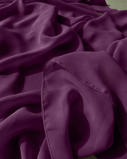 Premium Purple Chiffon Hijab Scarf