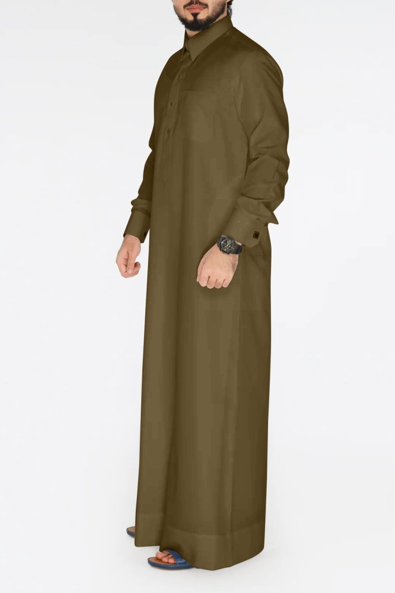 Mens Forest Green Qatari Thobe