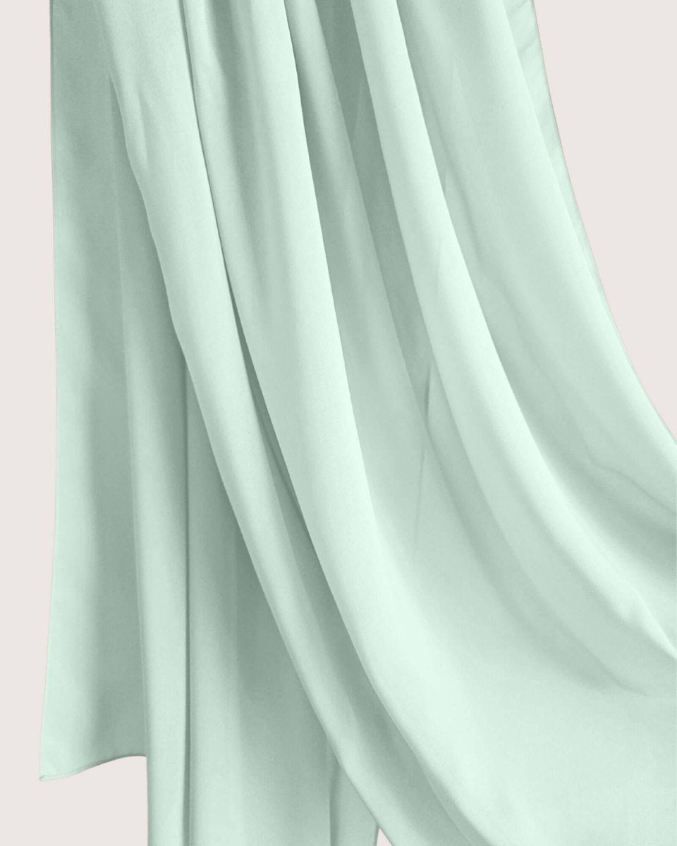 Premium Seafoam Chiffon Hijab Scarf