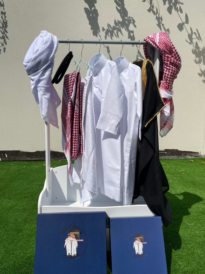 Signature Baby Boy Thobe Gift Set | Black Bisht 0-12 Months - 8 Items