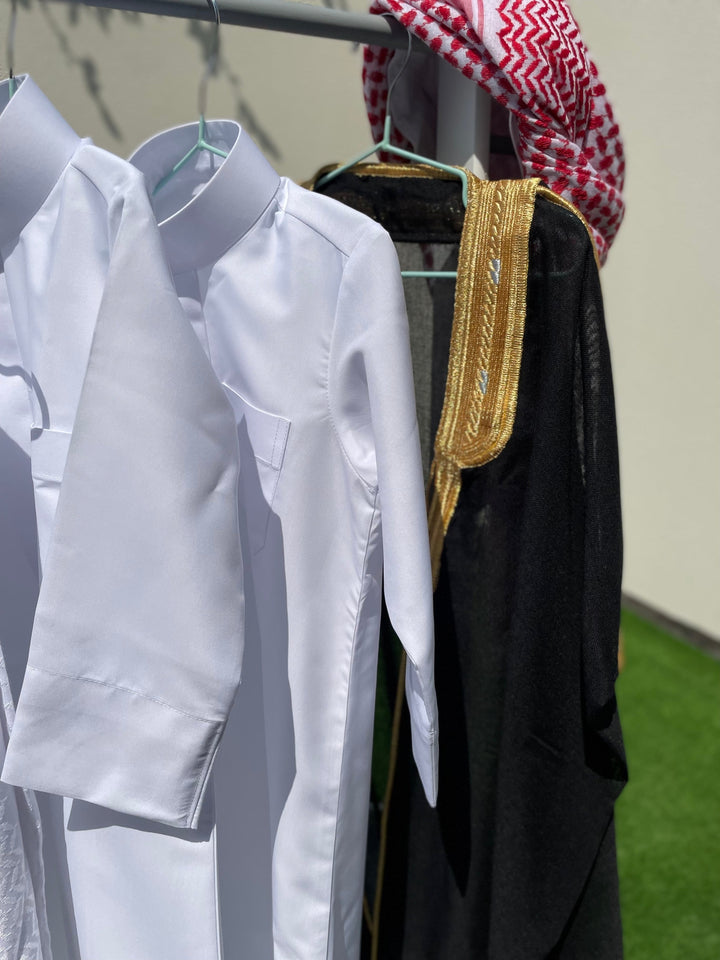 Signature Baby Boy Thobe Gift Set | Black Bisht 0-12 Months - 8 Items