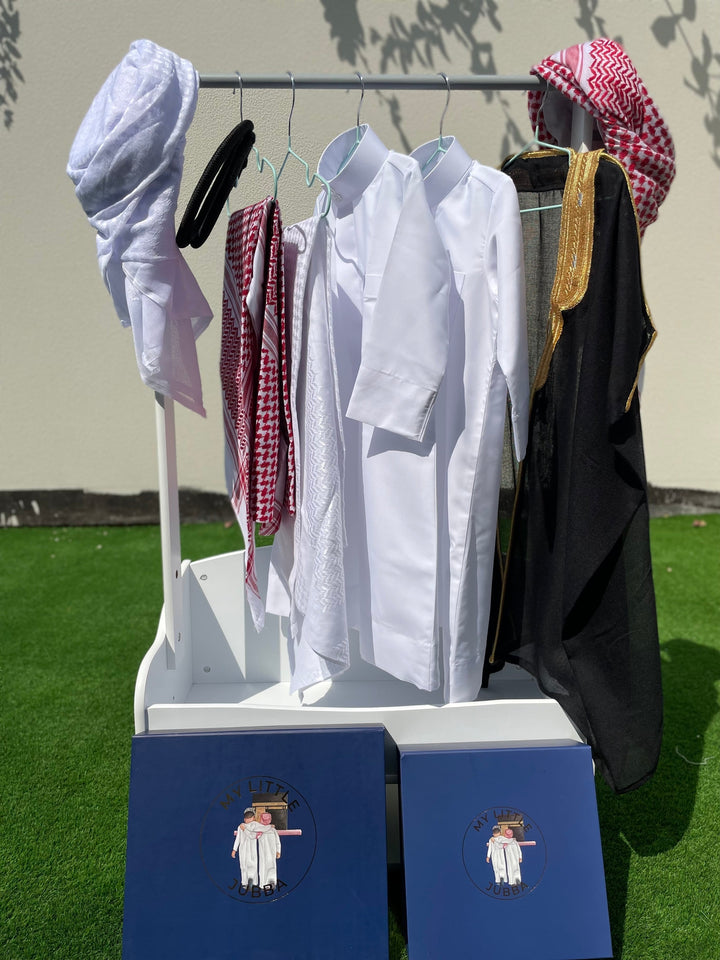 Signature Baby Boy Thobe Gift Set | Black Bisht 0-12 Months - 8 Items