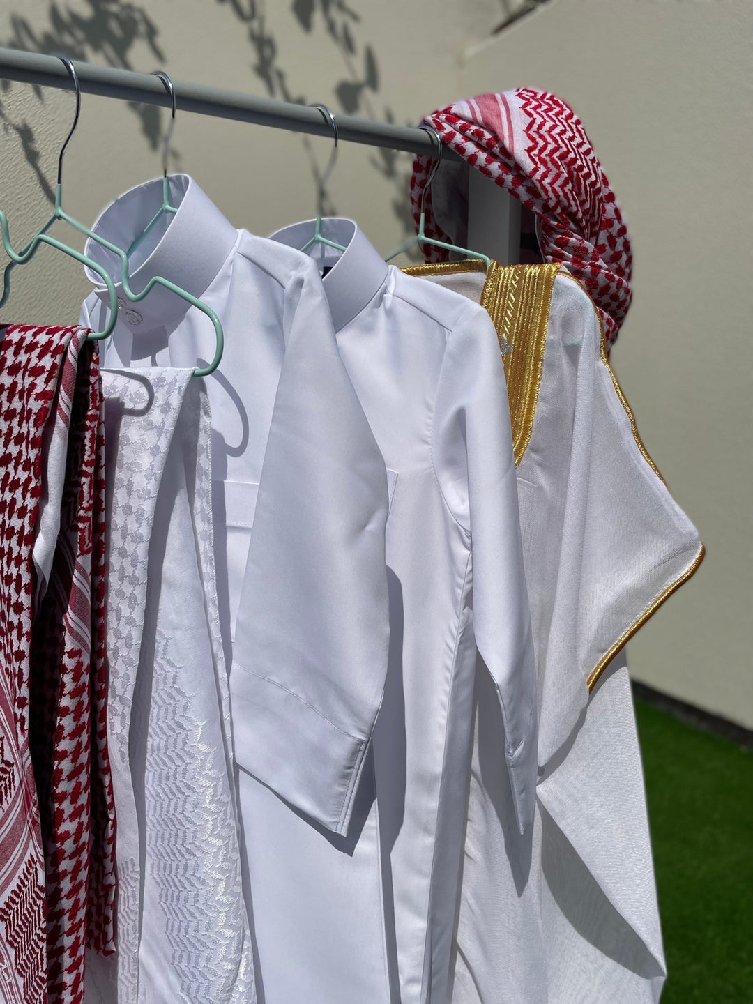 Signature Baby Boy Thobe Gift Set | White Bisht 0-12 Months - 8 Items