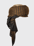 شماغ قبعة عربية جاهزة للرجال بلون بني توفي
