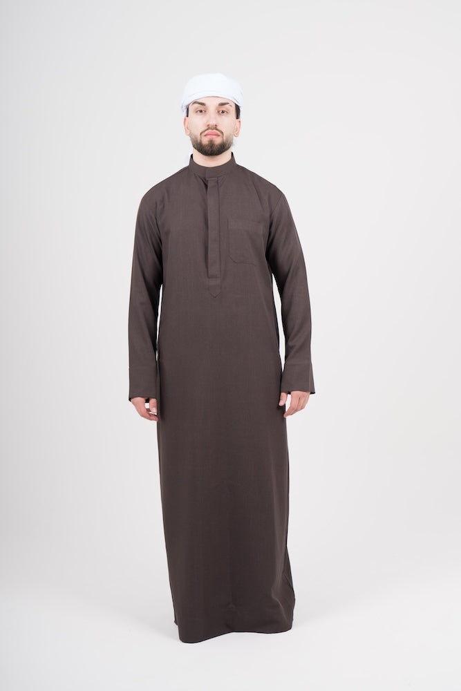 Mens Walnut Semiramis Kuwaiti Thobe