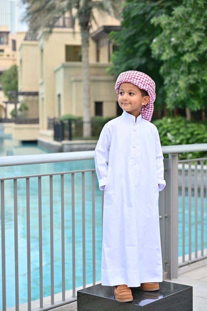 White Bahraini Baby Jubba