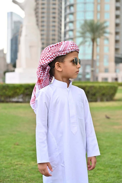 White Kuwaiti Baby Jubba