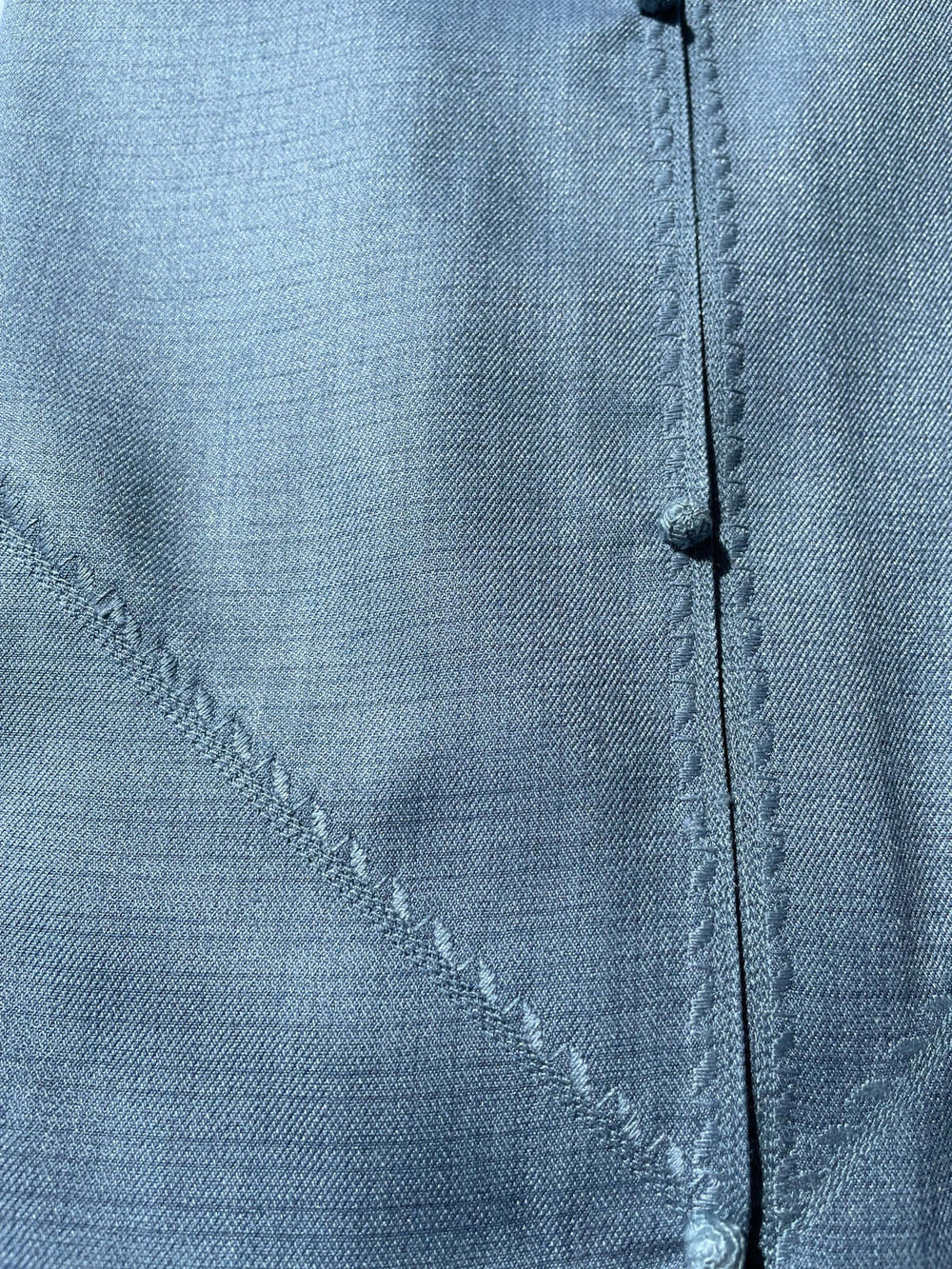 Mens Artic Blue Cashmere Wool Emirati Thobe