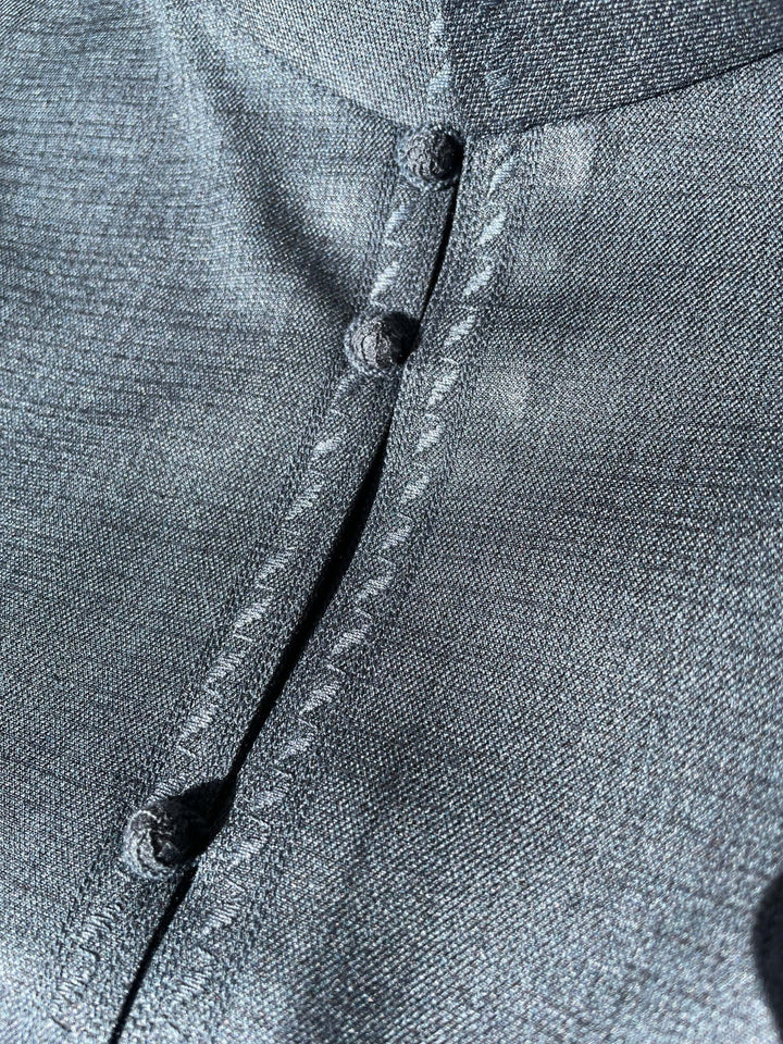 Mens Blue Cashmere Wool Bahraini Thobe