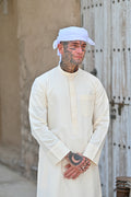 Heren klaar gemaakt Witte Arabische hoed Ghutra